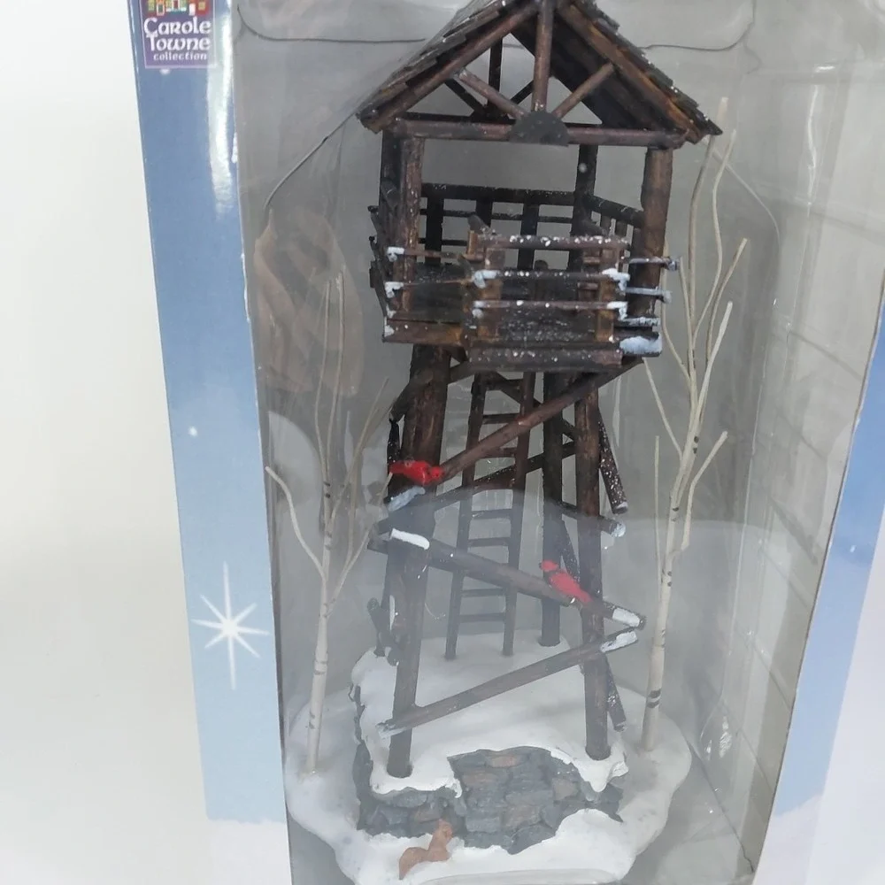 2002‎ Lemax Carole Towne Wooden Ranger Tower